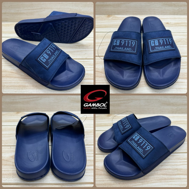 Gambol GM 42206 รองเท้าแตะสวม แกมโบล size36-44 สีดำ/กรม ยสห/ยหซ รูปที่ 5