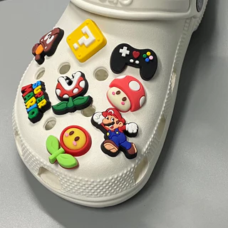 [Set Mario ]พร้อมส่งจากไทย ตัวติดรองเท้าหัวโต สำหรับใส่หัวโตรูใหญ่ทุกยี่ห้อ