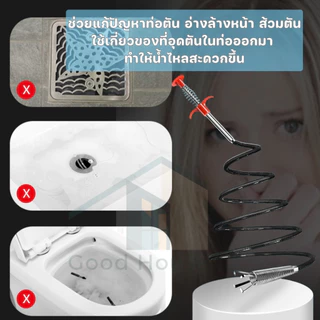 ไม้ล้วงท่อ งูเหล็ก ทะลวงท่อ ไม้คีบสิ่งอุดตันในท่อ ที่คีบเศษขยะ และสิ่งสกปรก พร้อมจัดส่ง