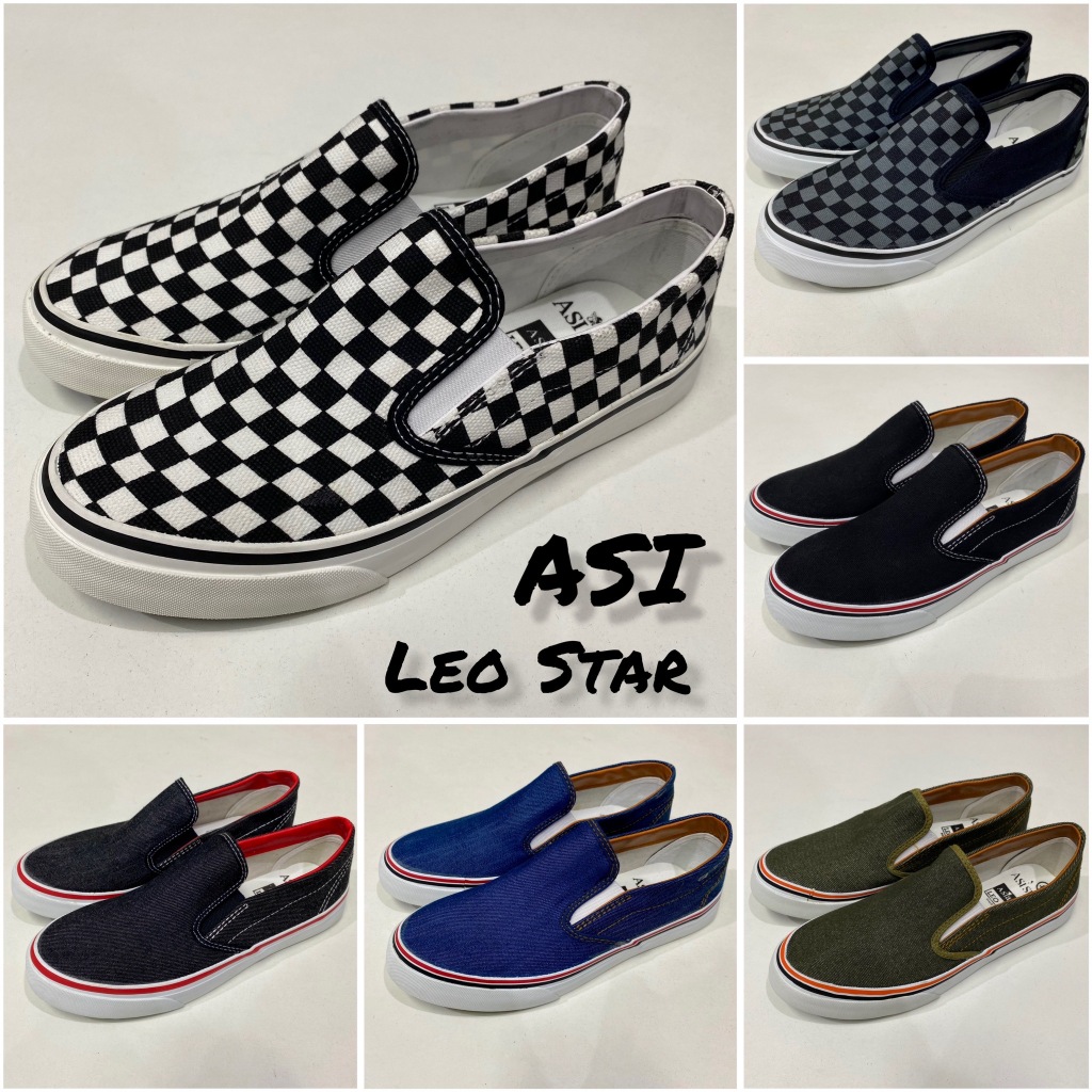 รองเท้าผ้าใบ สลิปออน Leo Star รุ่น ASI Size37-45 พร้อมส่ง!!