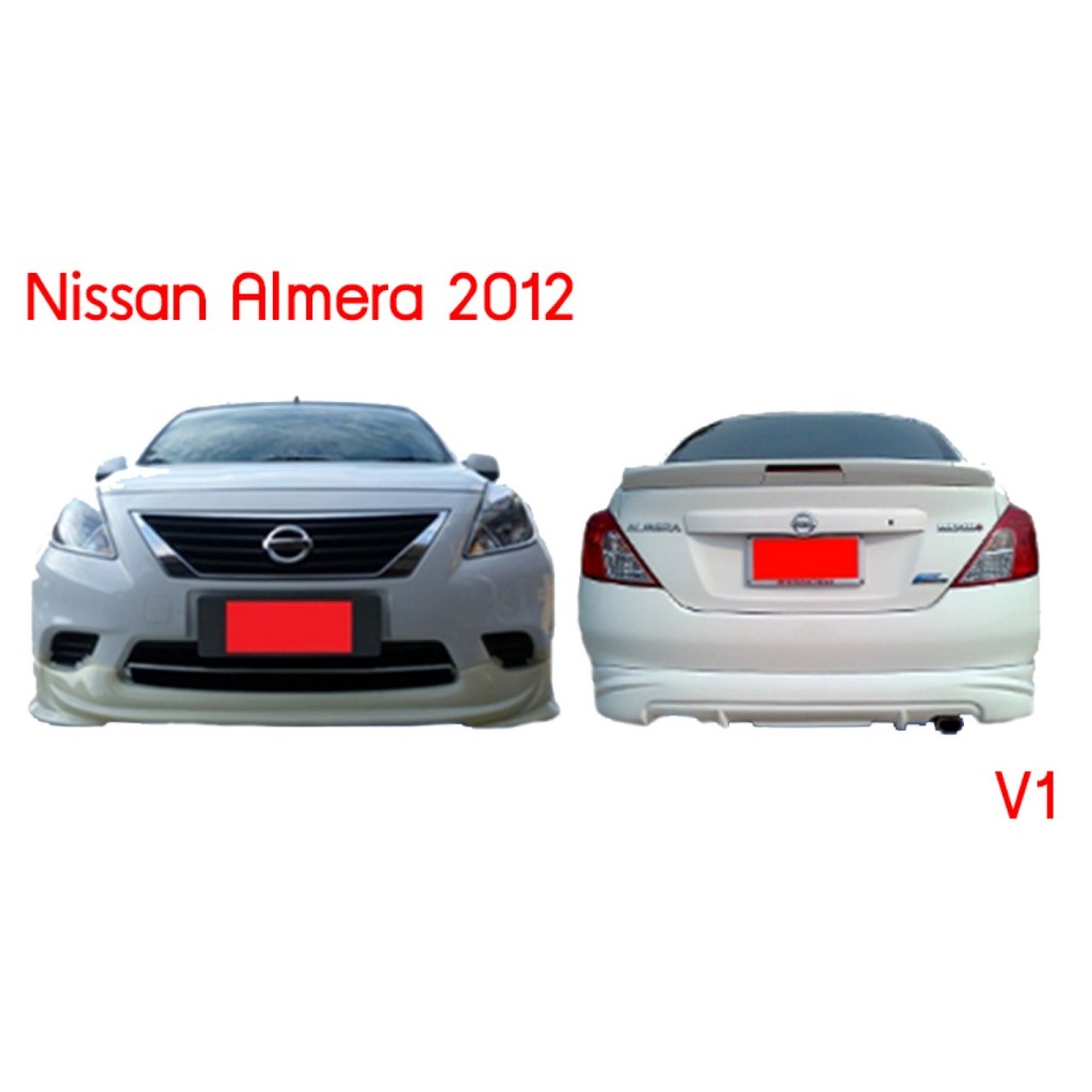 ชุดแต่งรอบคัน ทรง V.1 สำหรับ NISSAN : Almera 2012-2013