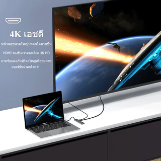 8-in-1Type-C Hub USB C เป็นUSB3.0 2.0HDMI 4K LAN RJ 45 เครื่องอ่านการ์ด SD/TF USB C PD HUB สําหรับโทรศัพท์มือถือแล็ปท็อป