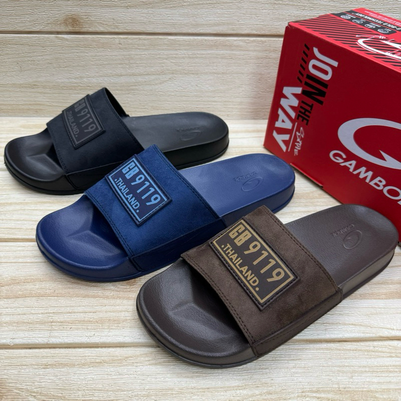 Gambol GM 42206 รองเท้าแตะสวม แกมโบล size36-44 สีดำ/กรม ยสห/ยหซ รูปที่ 7