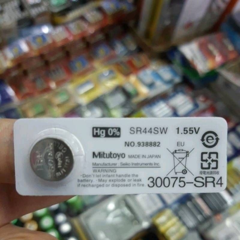 ถ่าน Mitutoyo Soda battery LR44, SR44SW 1.55V   จำนวน 1ก้อน