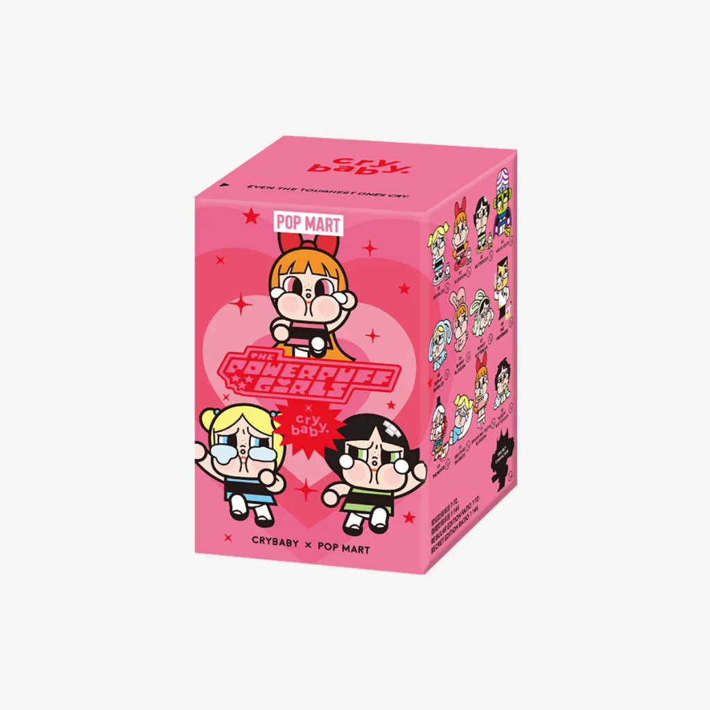 [พร้อมส่ง-แบบสุ่ม] กล่องสุ่ม ตุ๊กตาฟิกเกอร์ POPMART : CRYBABY × Powerpuff Girls Series Figures Blind Box
