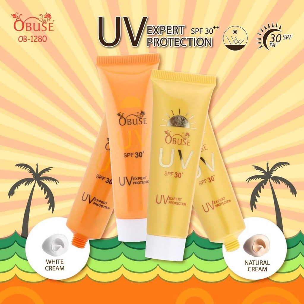 Obuse UV Expert SPF30 ครีมกันแดดผสมรองพื้น ปริมาณ 35 กรัม
