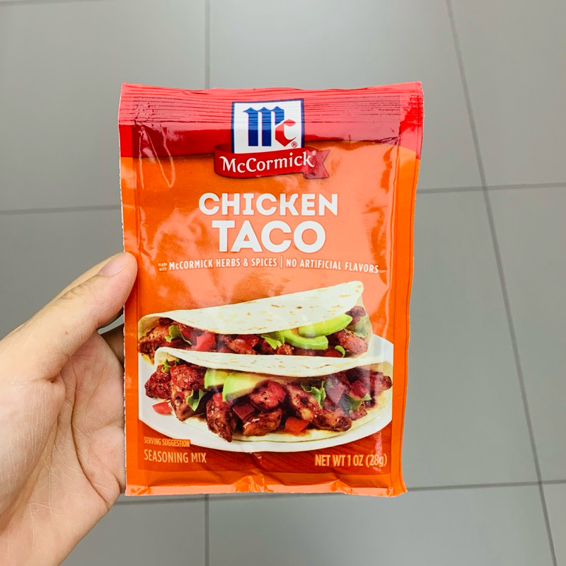 Chicken Taco Seasoning mix ตรา McCormick ซอสผงสำหรับทำทาโก้ รส ไก่ แม็คคอร์มิก ขนาด 28g
