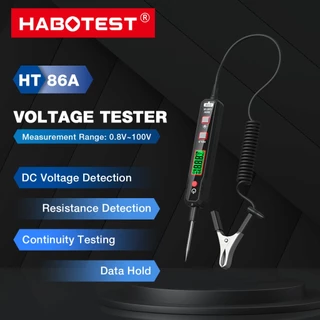 HABOTEST HT86A เครื่องทดสอบแรงดันไฟฟ้า 2V-100V ระบบไฟ Probe Test โคมไฟอัตโนมัติ รถ เครื่องทดสอบวงจรไฟ