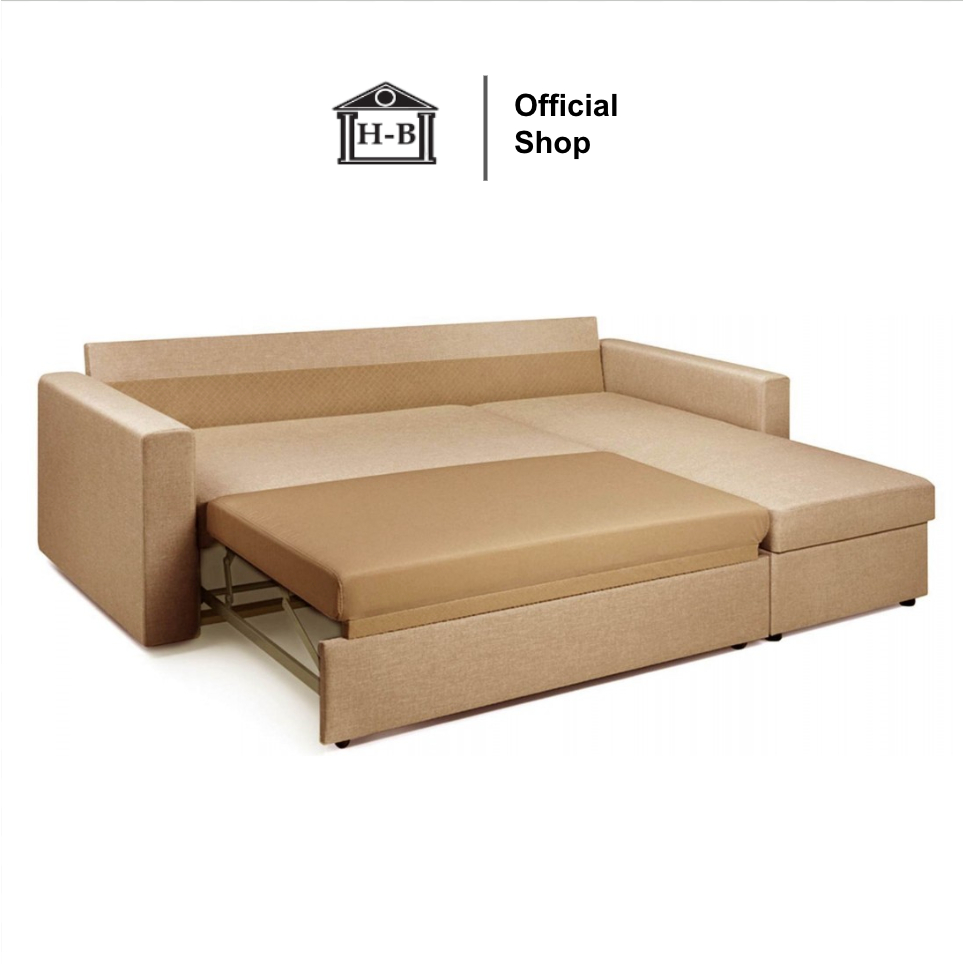 Home Best L-Shape โซฟาผ้าเบด Spaco 3 ที่นั่ง รุ่น สปาโก้ โซฟาปรับนอน 3 ที่นั่ง  แข็งแรง หนานุ่ม นั่ง