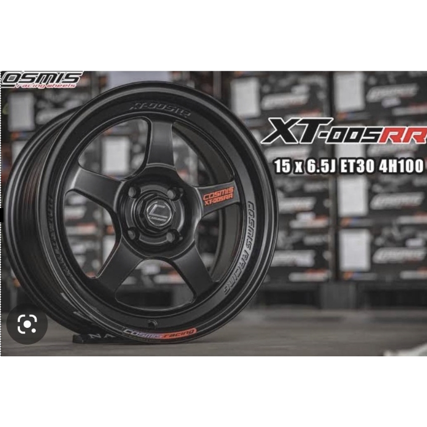 ส่งฟรี ซื้อ3แถม1 ล้อแม็กซ์ รถเก๋ง ยี่ห้อ COSMIS รุ่น XT-005RR ขอบ15  4/100  (ราคาต่อ1วง)