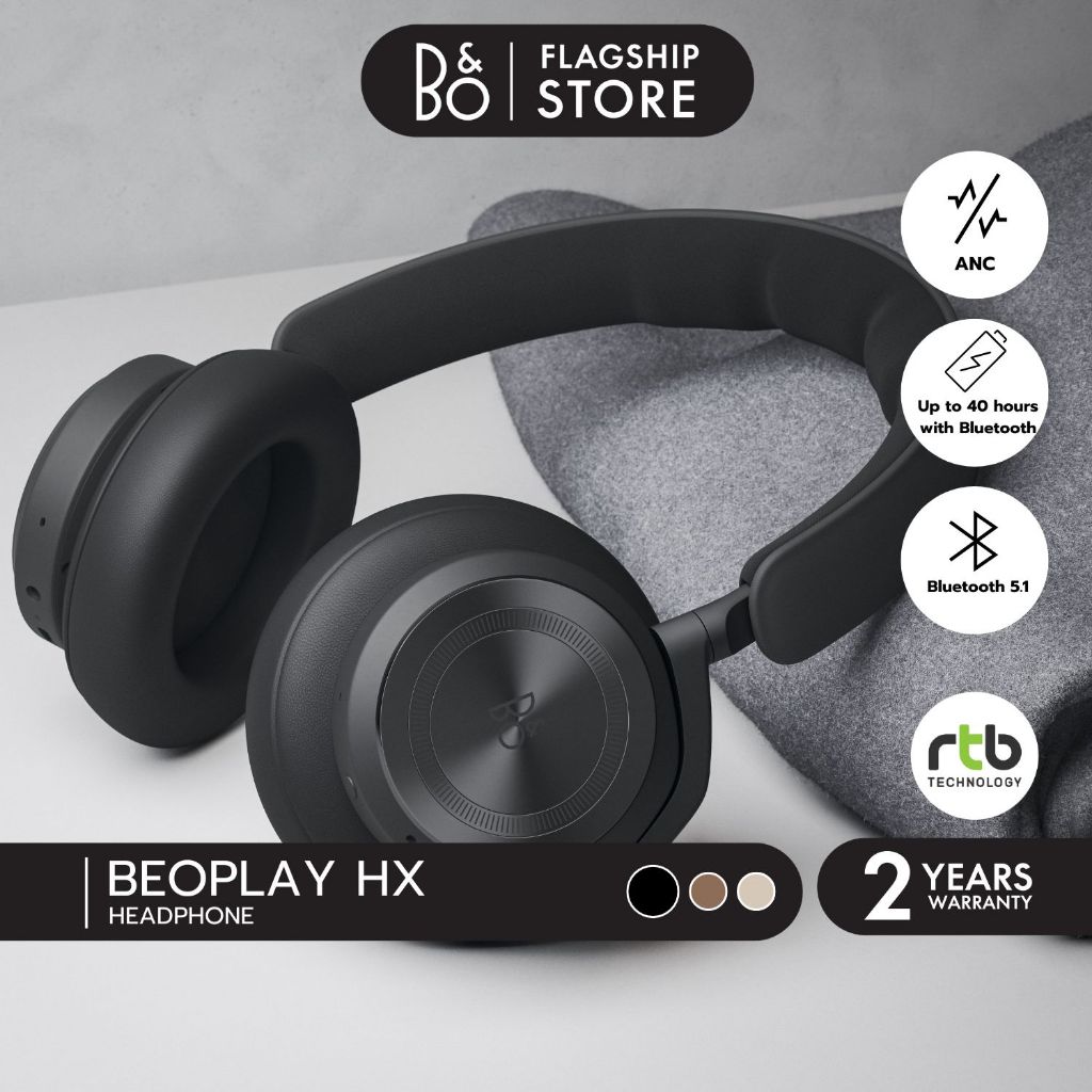 B&O Beoplay HX หูฟังครอบหูไร้สาย Wireless Over-Ear Headphones Hybrid ANC เสียงดี