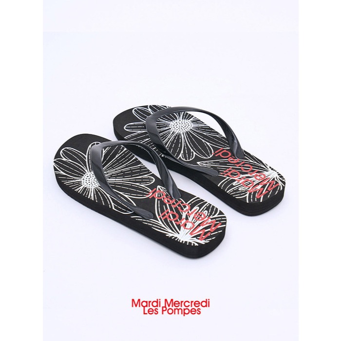 Mardi Mercredi ETE Slipper Lespompes Flip Flops The Signature / Blossom / Sunflower / Grand Logo / Orange