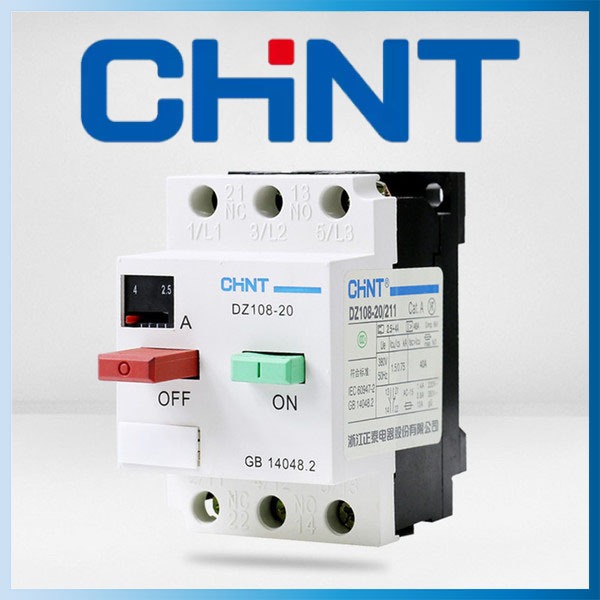 DZ108-20 , DZ108-20/211 มอเตอร์เซอร์กิตเบรกเกอร์ Motor Circuit Breaker "CHINT"