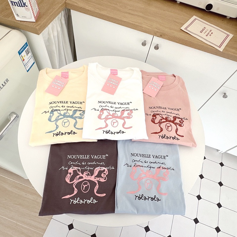 (oversize.summer) เสื้อยืดโอเวอร์ไซส์ Oversize สกรีนลาย-Nouvelle Vague(พร้อมส่ง)