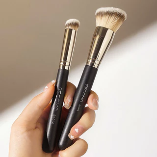 B-22🌟GECOMO Foundation Brush แปรงลงรองพื้น แปรงคอนซีลเลอร์ พกพา อุปกรณ์แต่งหน้า ขนนุ่ม ขนแน่นไม่ทำร้ายผิวหน้า เกลี่ยง่าย