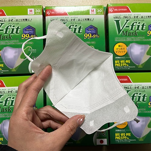 30 ชิ้น VfitIRIS OHYAMA หน้ากากอนามัย ไอริส โอยามะ ใส่สบาย กระชับหน้า