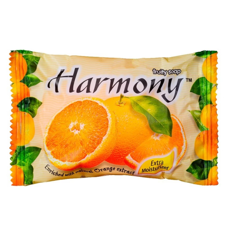 Harmony สบู่ส้มผลไม้ฮาร์โมนี่ Harmony Fruit Soap Harmony Orange scent 75 กรัม