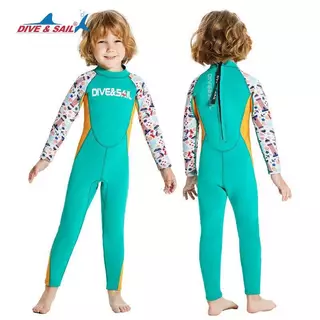 ชุดว่ายน้ำเด็ก ผู้ชาย เก็บอุณหภูมิ (ฟรีหมวก) Swimsuite กันหนาวกันแดด 2.5mm💦MMLanLa🚚ส่งในไทยพร้อมส่ง