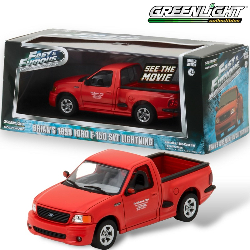 Greenlight | BRIAN'S 1999 FORD E-150 SVT LIGHTNING Fast&Furious สเกล 1:43