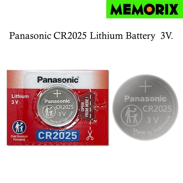 ของแท้ Original 1 ก้อน CR2025 Panasonic Lithium Battery ถ่านลิเธียม