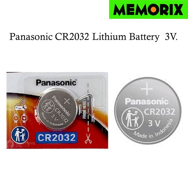 ของแท้ Original 1 ก้อน CR2032 Panasonic Lithium Battery ถ่านลิเธียม