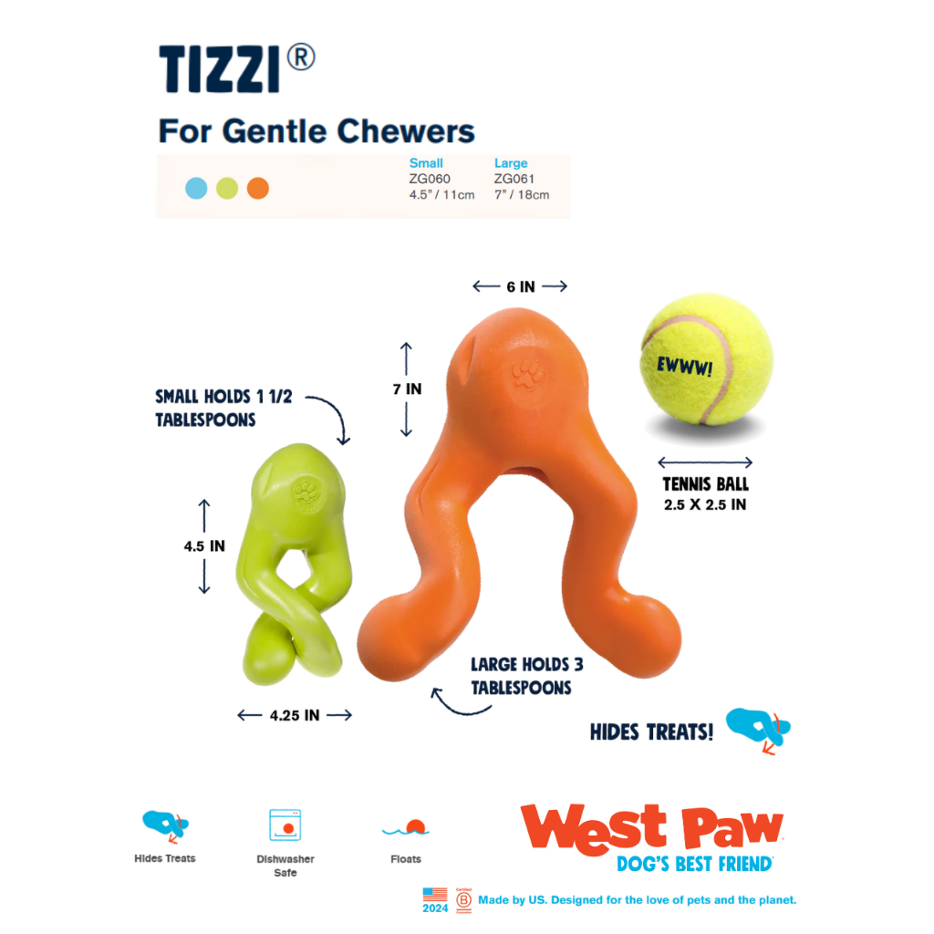 Tizzi - Built For Gentle Chewers -westpaw