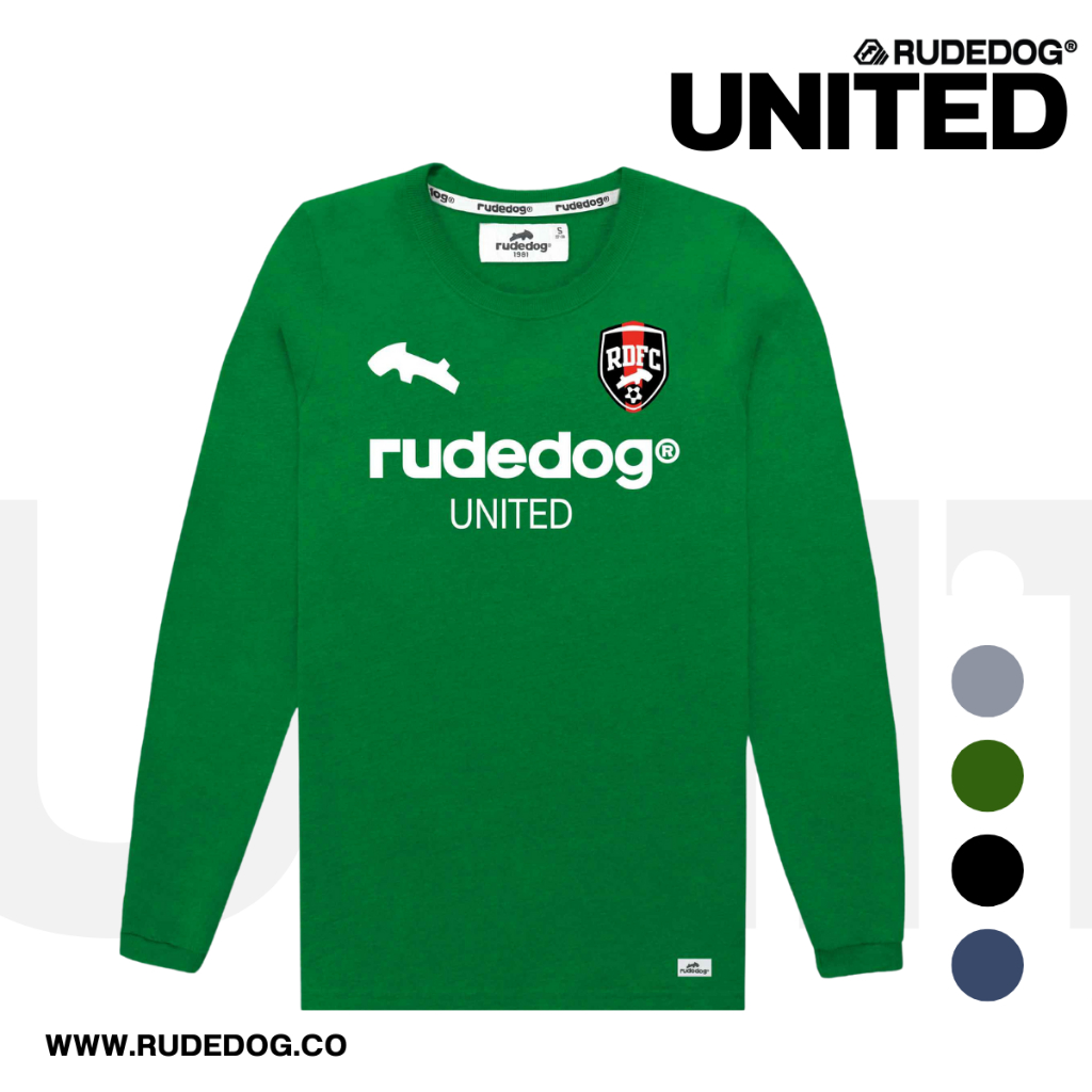 เสื้อยืดแขนยาว แบรนด์ RUDEDOG รุ่น UNITED