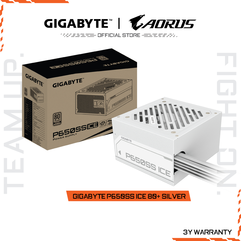 GIGABYTE P650SS ICE 80+ SILVER POWER SUPPLY (GP-P650SS ICE)