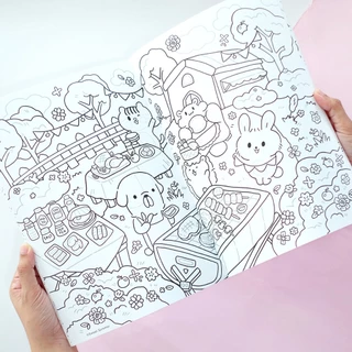 สวีทซัมเมอร์ : สมุดภาพระบายสี Little Amiko ลาย Travel Deliciously