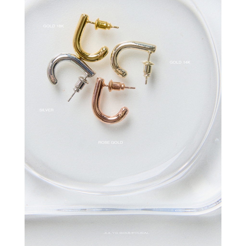 Julys - J earrings ต่างหู