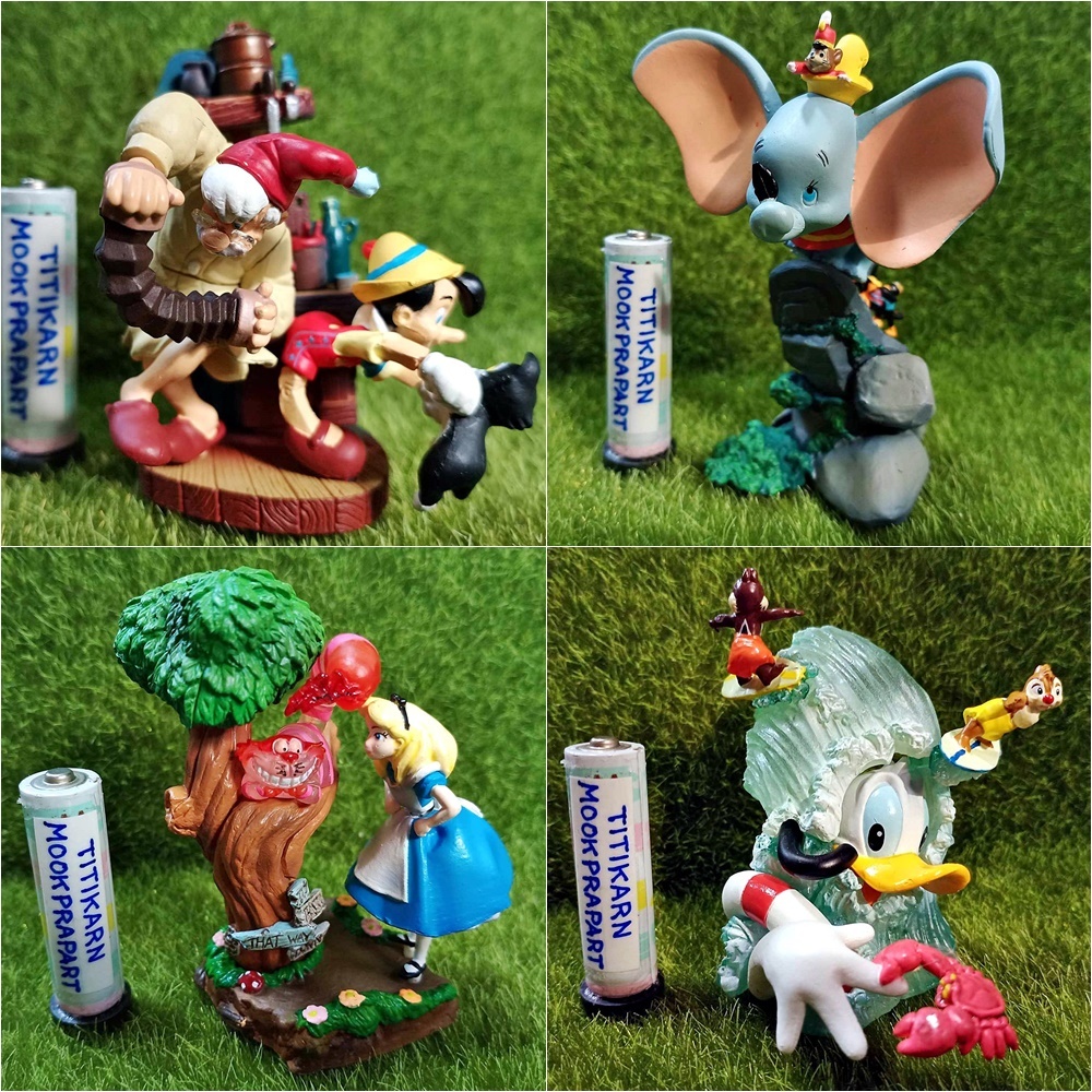 (มีของพร้อมส่ง) Gashapon Disney Cinemagic Paradise Yujin Alice in Wonderland Dumbo Pinocchio Donald Duck โมเดลดิสนี่ย์