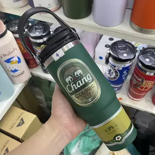 แก้วเก็บความเย็น ฝา2หัว 900ML 30oz รุ่นมีหูหิ้วมีหลอด เย็น304 เก็บความร้อน สแตนเลส พร้อมหลอด ไท่ซั่ว ลิเวอร์พูล เชลซี