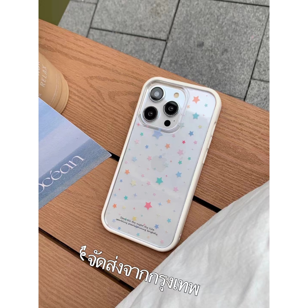 ส่งจากไทยใน24ชม. เคสไอโฟน 15 14 13 12 11 Pro Max เคส for iPhone 15 ดาว พกง่ายๆ การป้องกันการตก Case