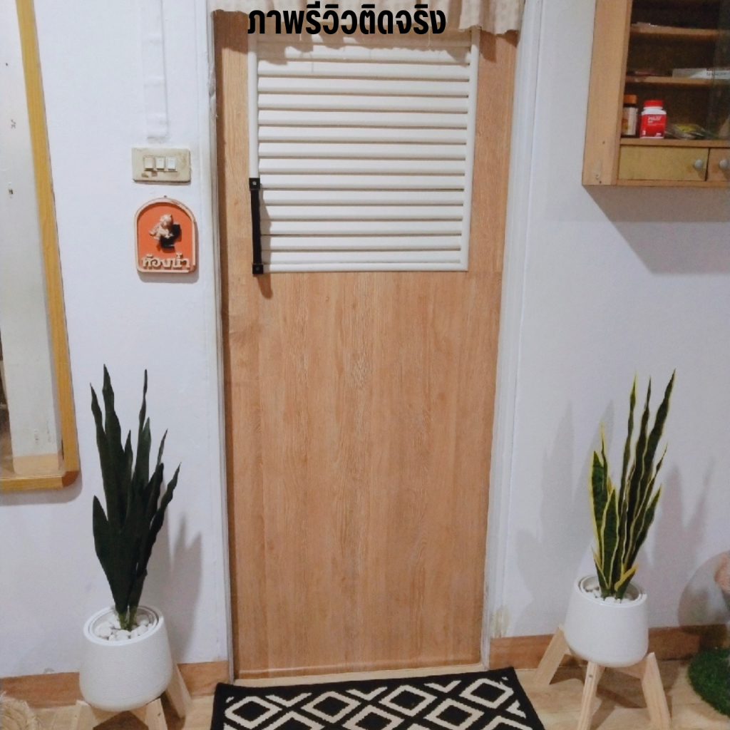 สติกเกอร์ PVC ลายไม้  กันน้ํา กันความชื้น มีกาวในตัว สําหรับติดตกแต่งผนัง ประตู ตู้เสื้อผ้า โต๊ะ - รูปที่ 5