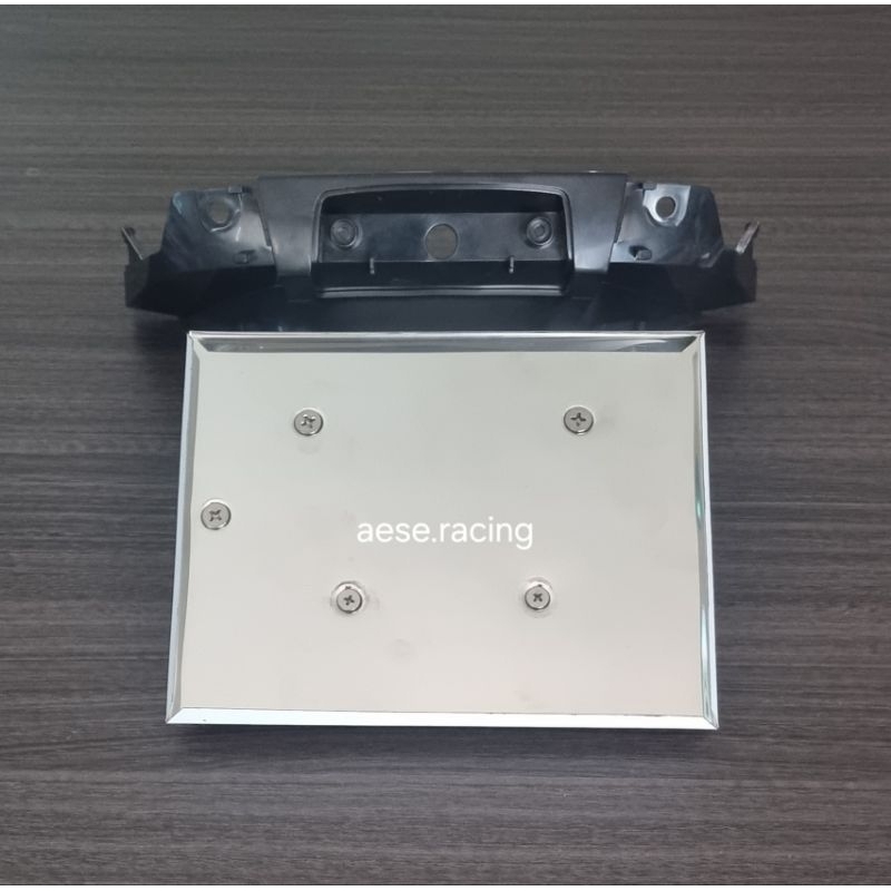 ป้ายทะเบียนพับ สแตนเลส304 Vespa4รู Lx125(โฉมก่อน LED),LXV