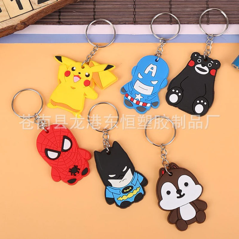 พวงกุญแจ PVC ลายการ์ตูนและสัตว์ thumbnail 9