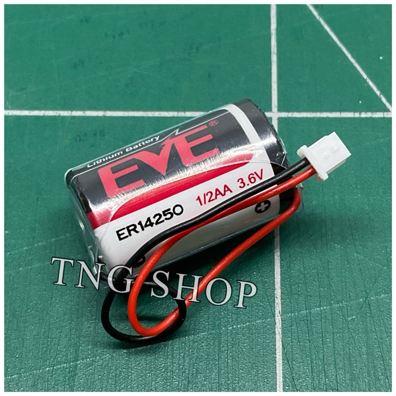 แบตเตอรี่ER14250 1/2AA ยี่ห้อ EVE 3.6V 1200mAh มีแจ็คขาวเล็ก แบตเตอรี่ ลิเธียม Lithium Battery มีสินค้าพร้อมส่งในไทย