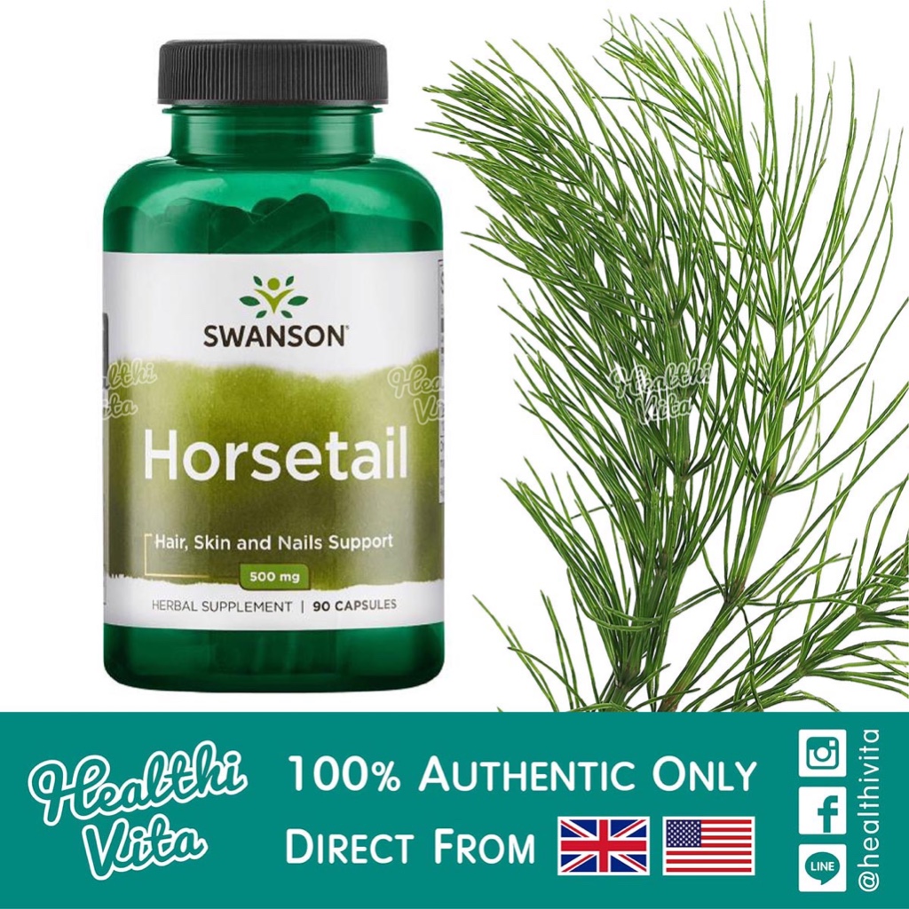 Swanson Horsetail 500 Mg. 90 Caps ❌EXP 03/28