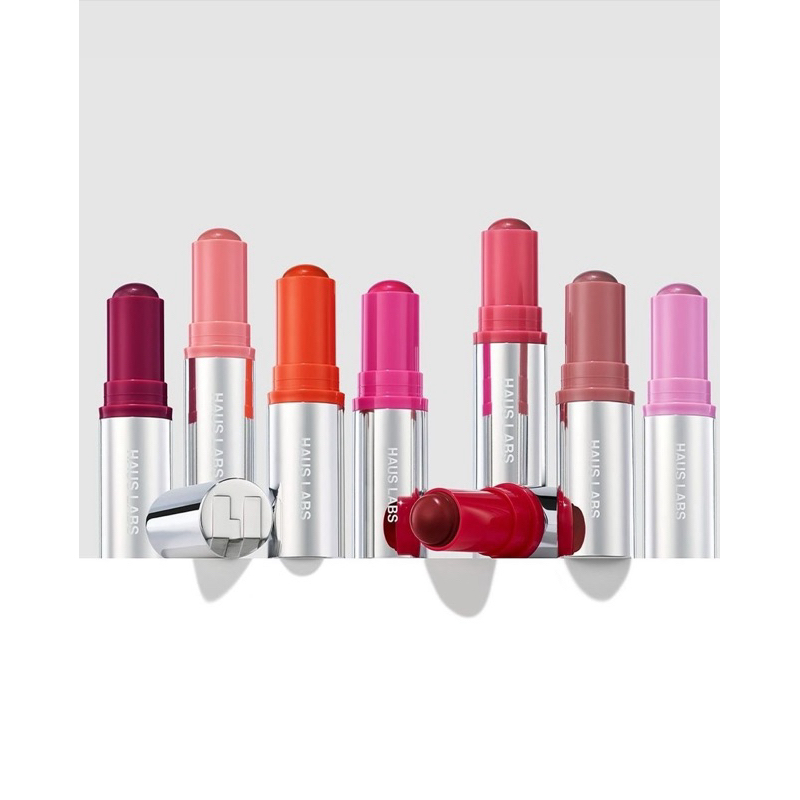 Haus Labs Color Fuse Longwear Hydrating Glassy Lip + Cheek Blush Balm Stick