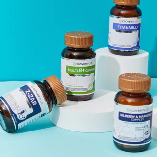Clover plus Z-ZAR 2กระปุกสุดคุ้ม วิตามิน บำรุงร่างกาย สำหรับคุณผู้ชาย ถั่งเช่า ทิเบต สกัดเข้มข้น วิตามินบี6 เห็ดหลินจือ