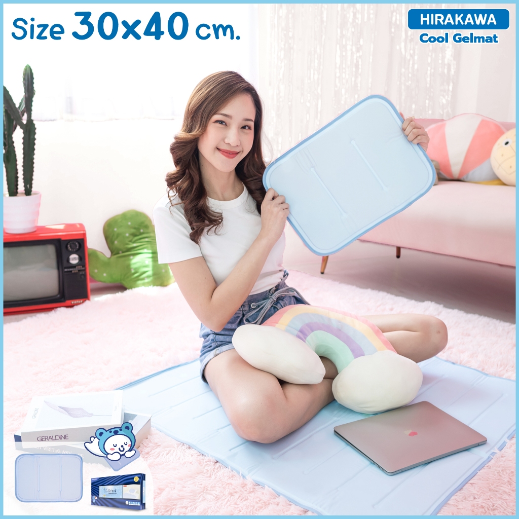 [ส่งฟรี] HIRAKAWA COOL GEL MAT  แผ่นรองนอนเย็น  แก้ร้อน ไซส์ 30x40 cm.