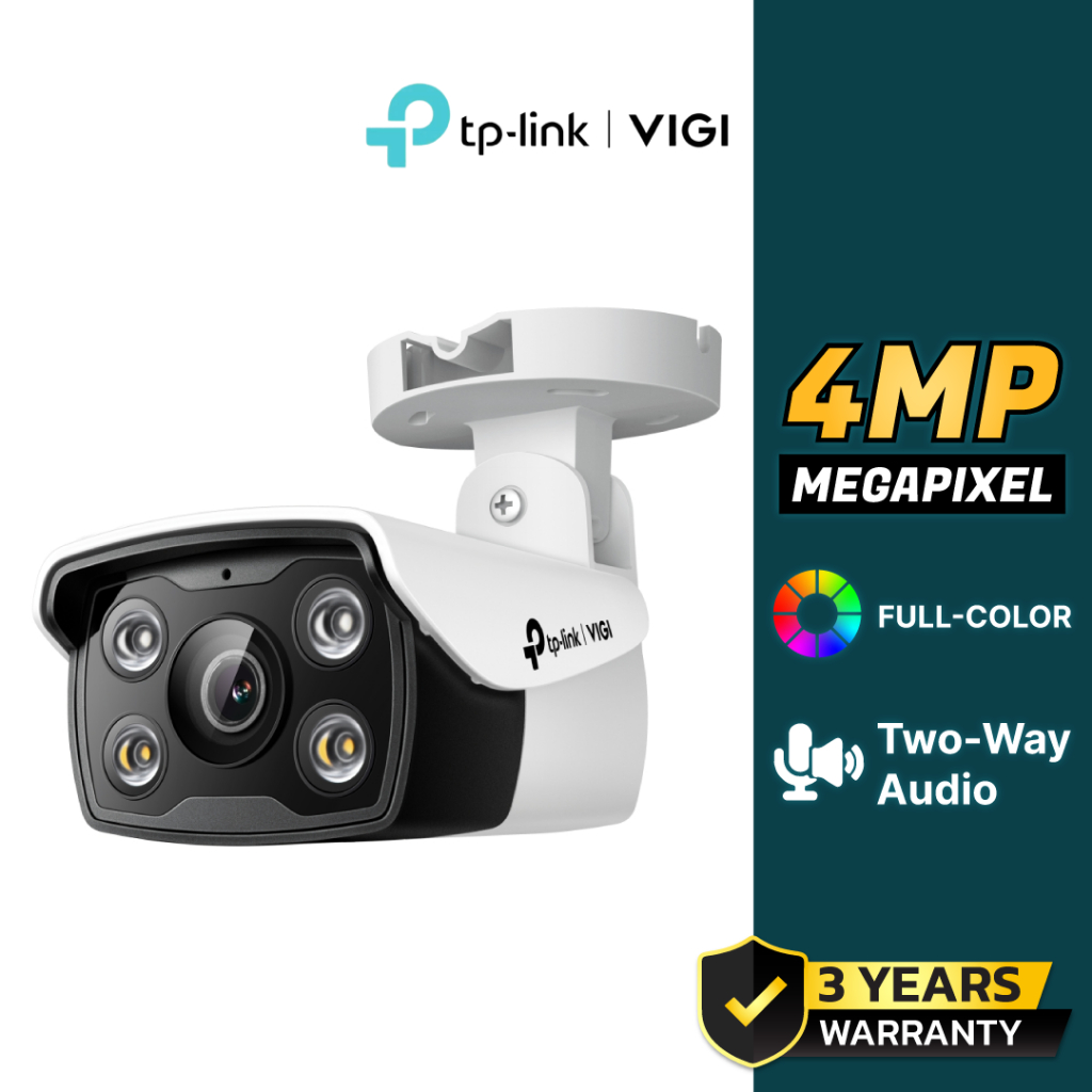 TP-LINK|VIGI กล้องวงจรปิด IP 4 ล้านพิกเซล รุ่น VIGI C340 (4 mm.)