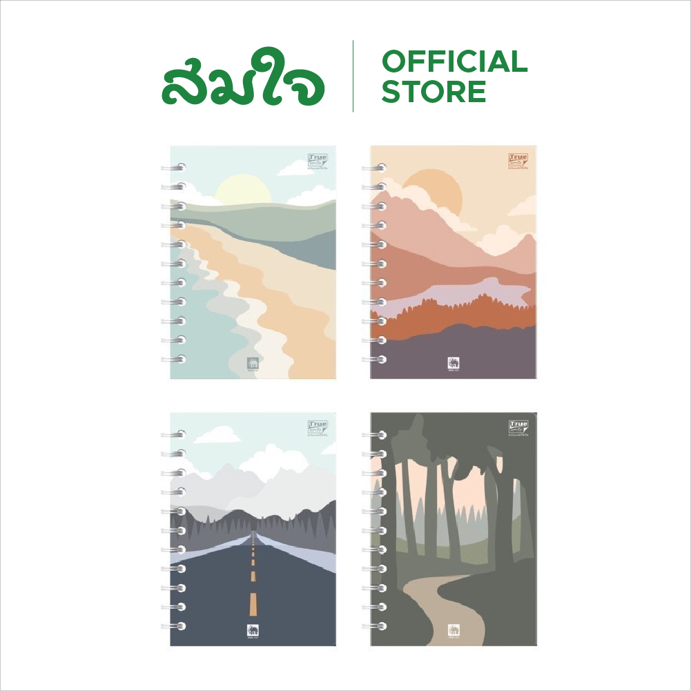 ตราช้างสมุดปกกระดาษริมลวด A670G50S WM-101 (1X10)
