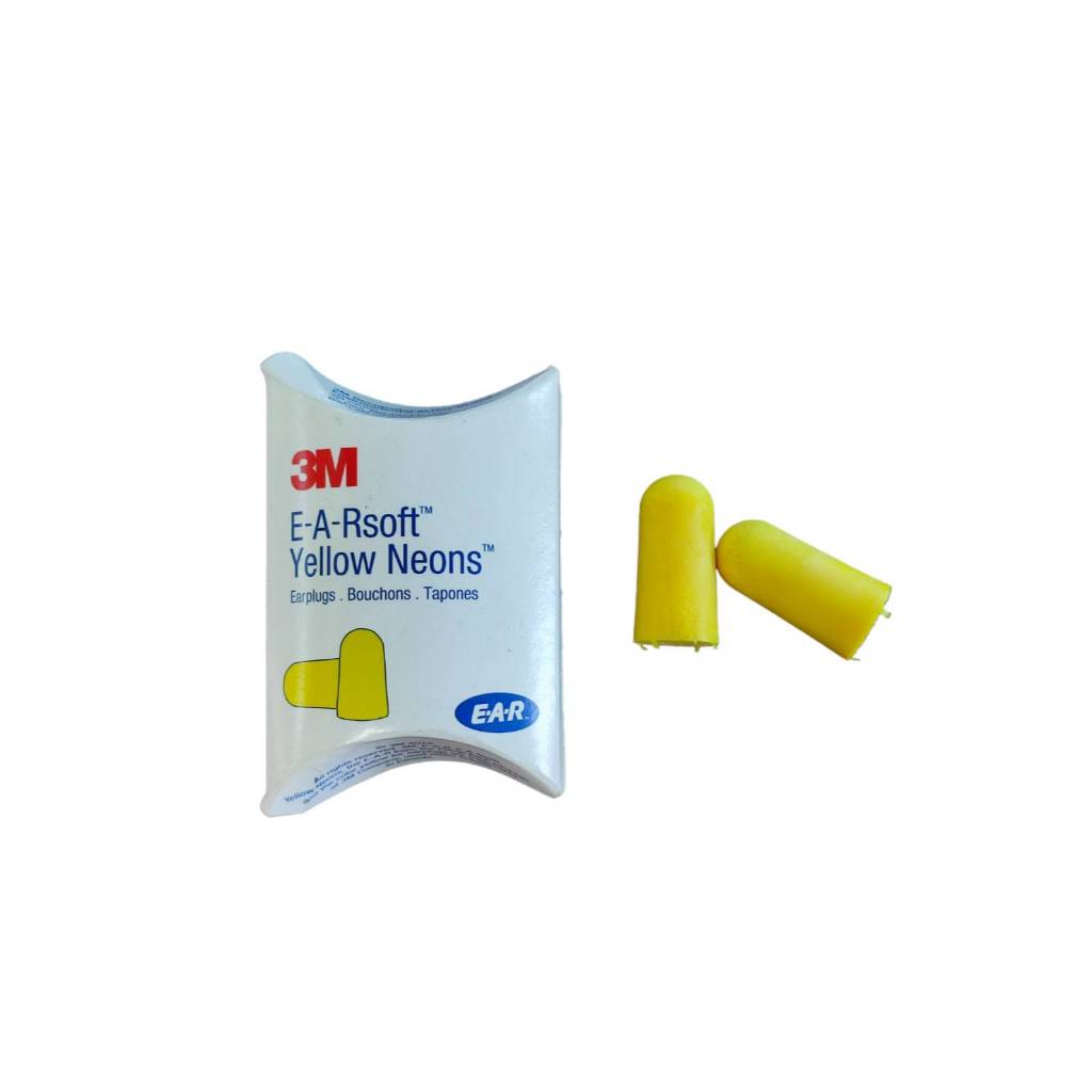 3M Ear plugs ที่อุดหู โฟมอุดหู 3M E-A-Rsoft Yellow Neons รุ่น 310-1250 ของแท้