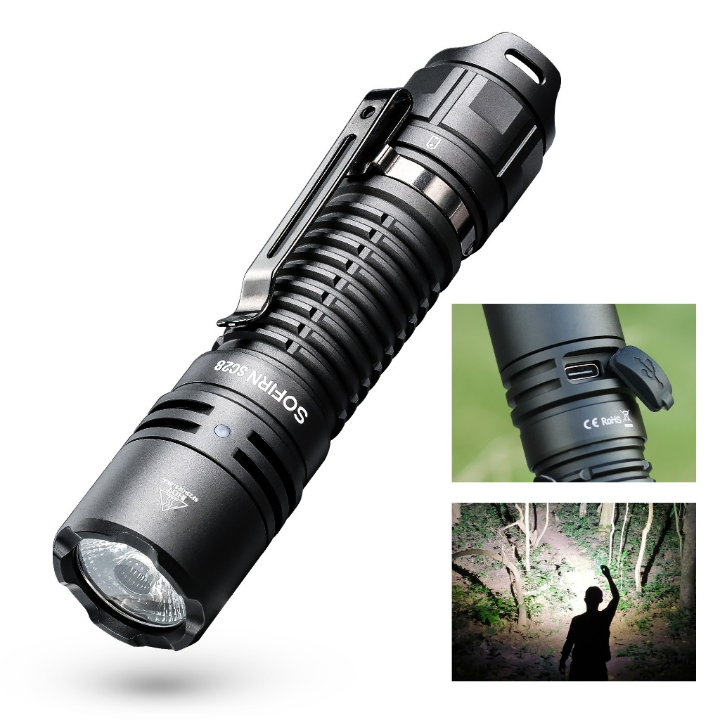 (ลด 20%) Sofirn SC28 ไฟฉาย LED EDC 2800 ลูเมนส์ มี  6 โหมด IPX8