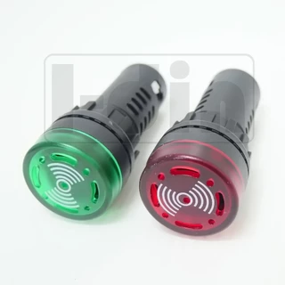 Buzzer Alam 22mm. ไฟแจ้งเตือนกระพริบ แบบมีมีเสียง