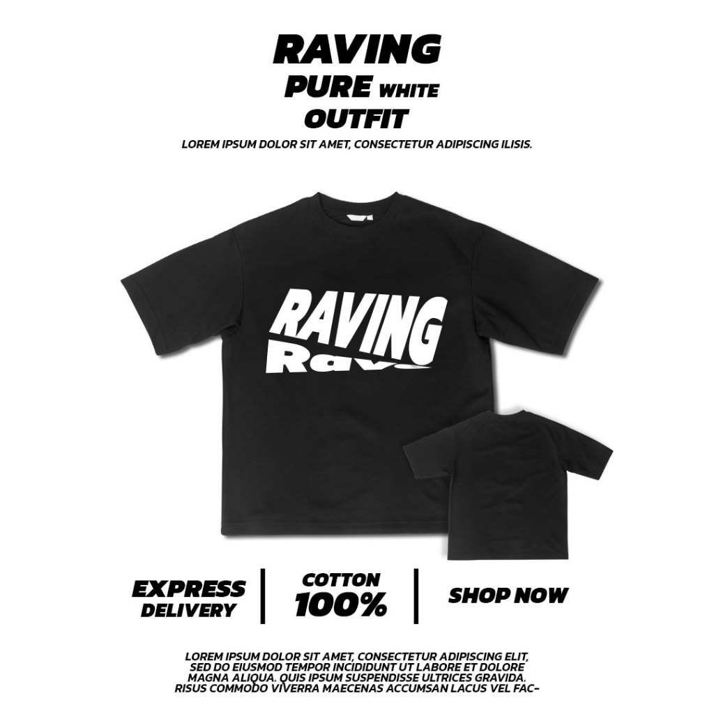 เสื้อยืด  Oversize  (Font Ravin Rav)