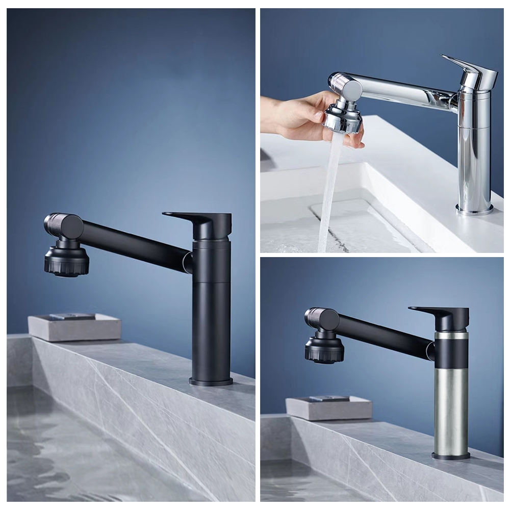 📌💧 ก๊อกน้ำ หัวต่อก๊อก ก๊อกต่อหมุนได้ กันน้ำกระเด็น  หมุนได้ 360 องศา ปรับน้ำได้ 2 แบบ QY-7006 🌊