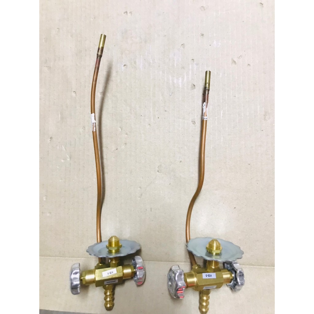 วาล์วเตาแก๊ส KB-5,KB-8 Lucky Flame งานทองเหลืองแท้ วาล์วหมุน เตาฟู่ เตาเร่ง (แบบต่อสายยาง )