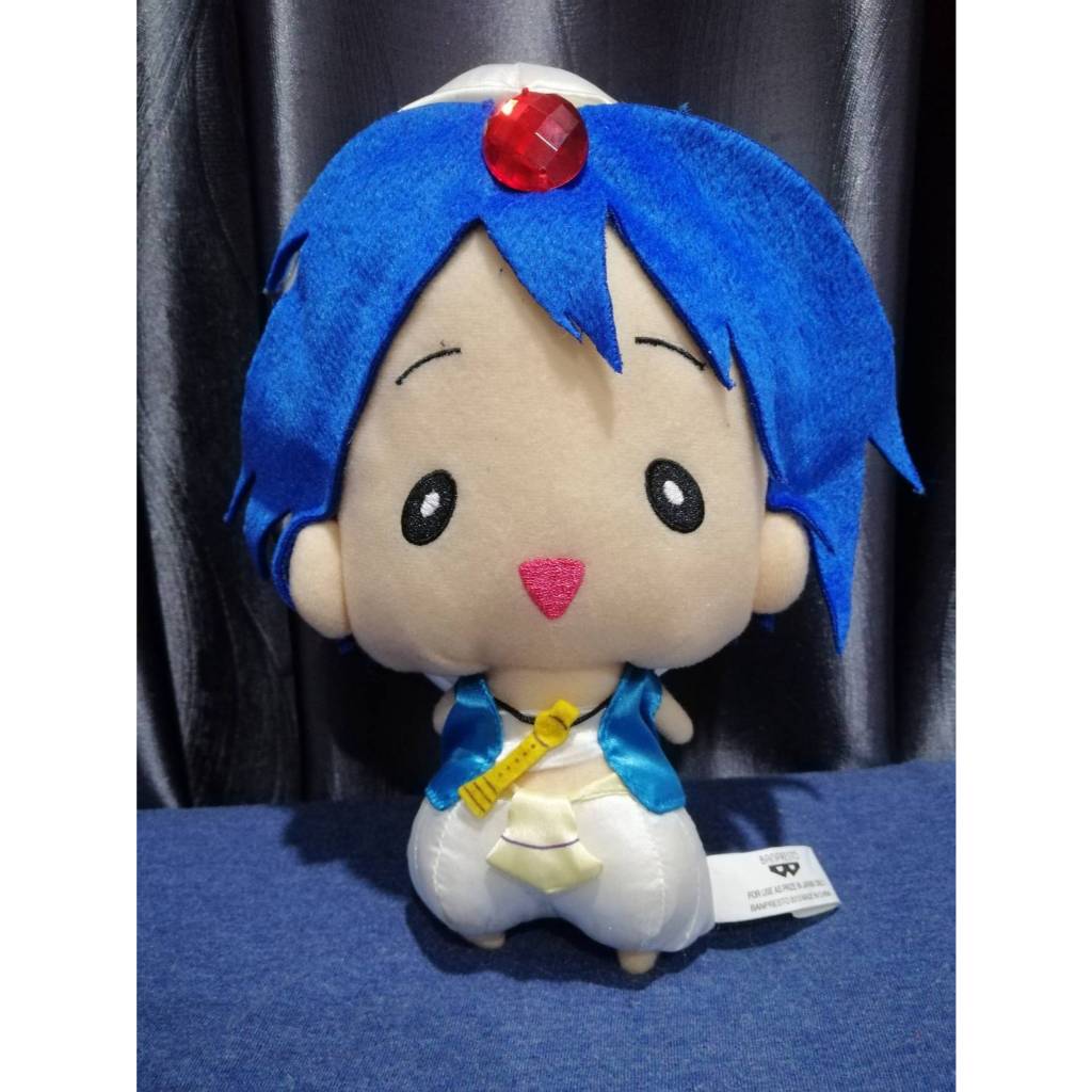 ตุ๊กตาอนิเมะ Magi The Labyrinth of Magic Aladdin Smile Plush Doll ขนาด 9 นิ้ว ป้ายผ้า Banpresto